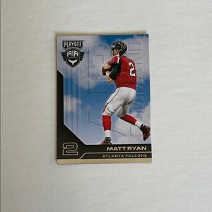 Panini Playoff Air Football Card - Red and Black